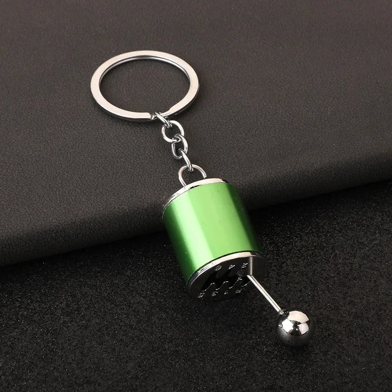 Creative Metal Mini Car Parts Manual Transmission Keychain Auto Enthusiast Keyring Accessories Key Ring Chain for Men Lover Gift