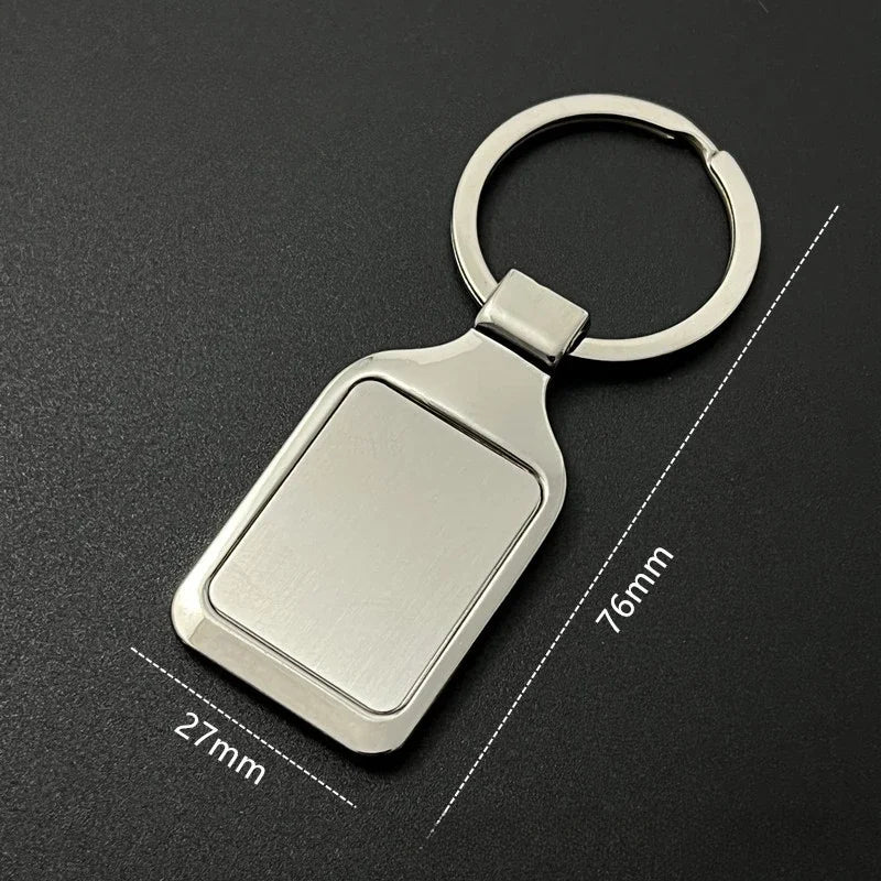 Custom Name Couple Keychain Anniversary Gift for Boyfriend Him Her Stainless Steel Key Ring Laser Engraved Sided Text Keyring