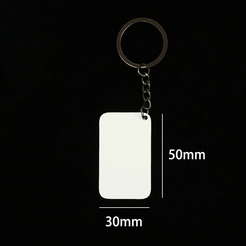 Creative Keychain Custom Logo Name Laser Engraving Metal Pendant Car Moto Key Chain Ring Characters Keyring Gift