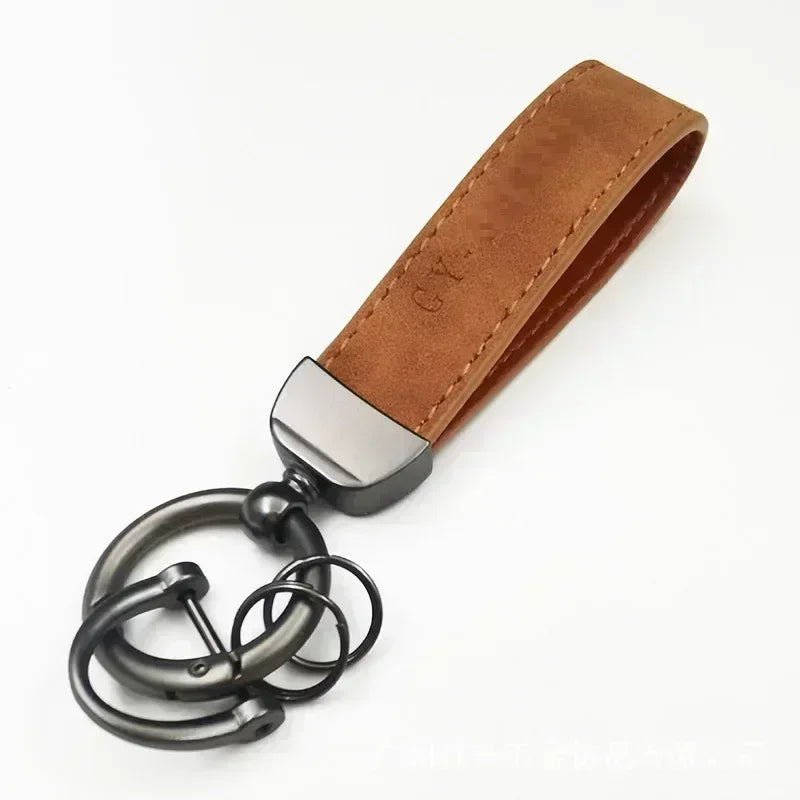 Custom Name Logo Leather Car Moto Keychain Personalized for Men and Women Keyring Creative Simple Key Chains Ring Gift
