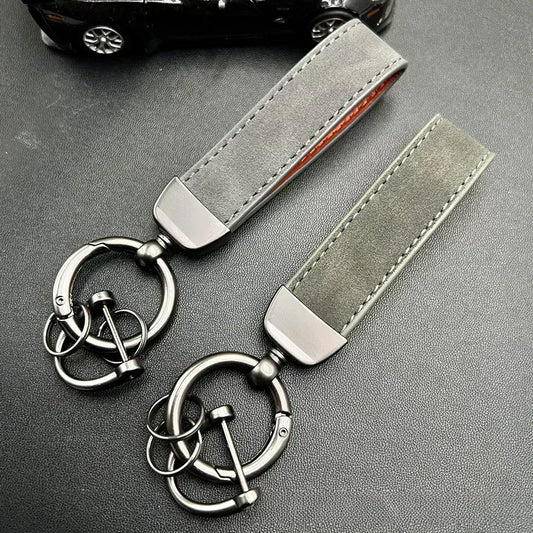 50PCS Custom Name Logo Leather Car Moto Keychain Personalized for Men and Women Keyring Creative Simple Key Chains Ring Gift