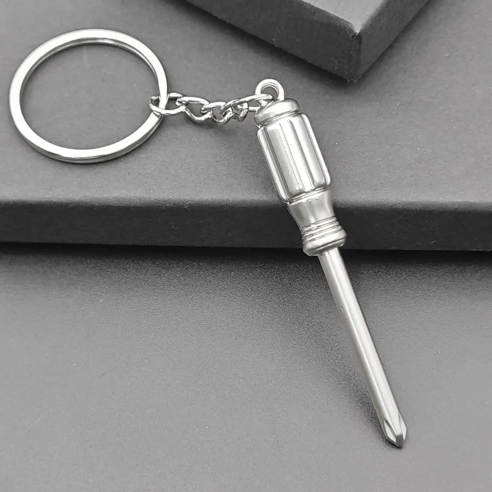 Pretend Play Set DIY Tools Keychain Combination Portable Mini Utility Keyring Multi Outdoor Small Key Chain Ring Wrench Gift