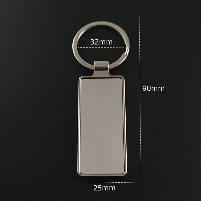 Custom Name Couple Keychain Anniversary Gift for Boyfriend Him Her Stainless Steel Key Ring Laser Engraved Sided Text Keyring