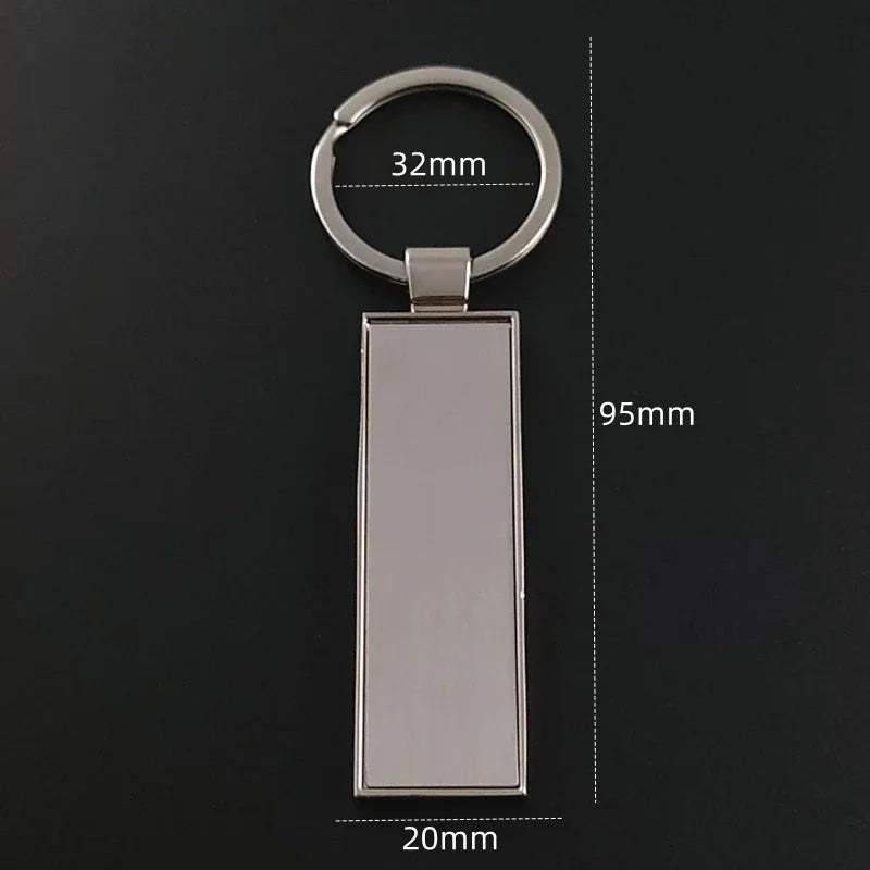 Custom Name Couple Keychain Anniversary Gift for Boyfriend Him Her Stainless Steel Key Ring Laser Engraved Sided Text Keyring