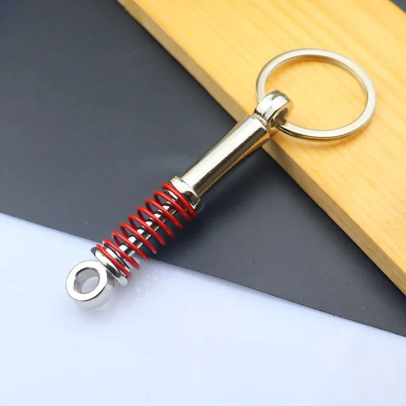 Creative Metal Mini Auto Parts Car Wheel Keychain Auto Enthusiast Keyring Accessories Key Ring Chain for Men Woman Lover Gift