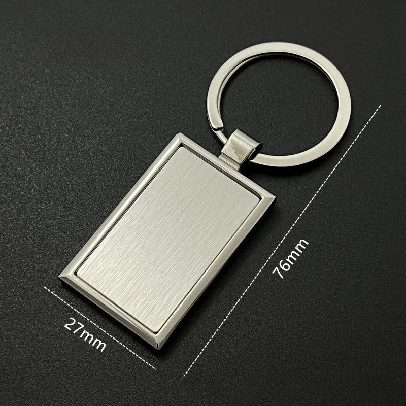 Custom Name Couple Keychain Anniversary Gift for Boyfriend Him Her Stainless Steel Key Ring Laser Engraved Sided Text Keyring