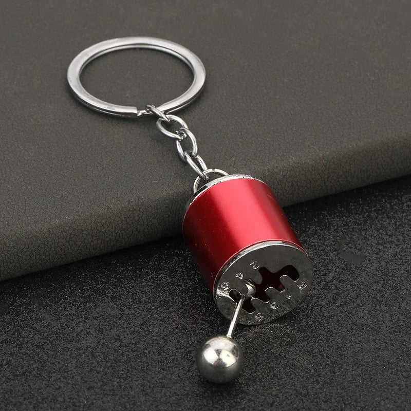 Creative Metal Mini Car Parts Manual Transmission Keychain Auto Enthusiast Keyring Accessories Key Ring Chain for Men Lover Gift