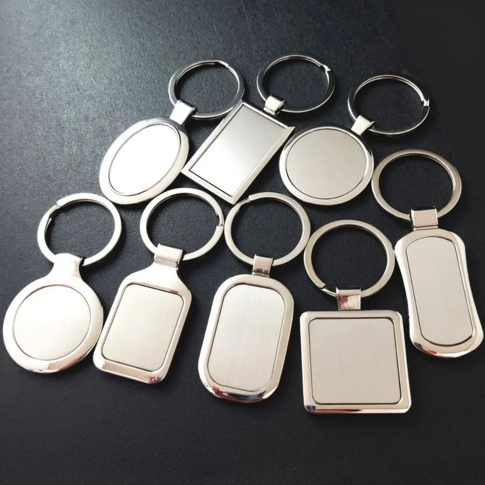 Custom Name Couple Keychain Anniversary Gift for Boyfriend Him Her Stainless Steel Key Ring Laser Engraved Sided Text Keyring