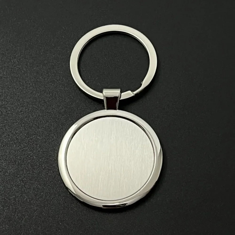 Custom Name Couple Keychain Anniversary Gift for Boyfriend Him Her Stainless Steel Key Ring Laser Engraved Sided Text Keyring