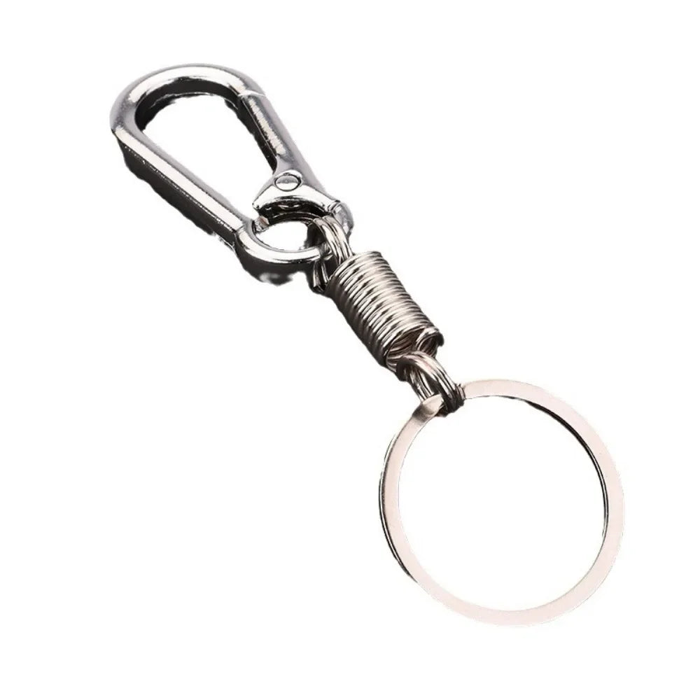 Creative Mechanical Spring Retro Style Metal Cute Keychain Pendant Key Ring Accessories Personalized Keyring Lover Small Gift