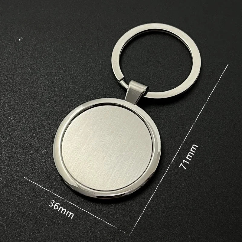 Custom Name Couple Keychain Anniversary Gift for Boyfriend Him Her Stainless Steel Key Ring Laser Engraved Sided Text Keyring