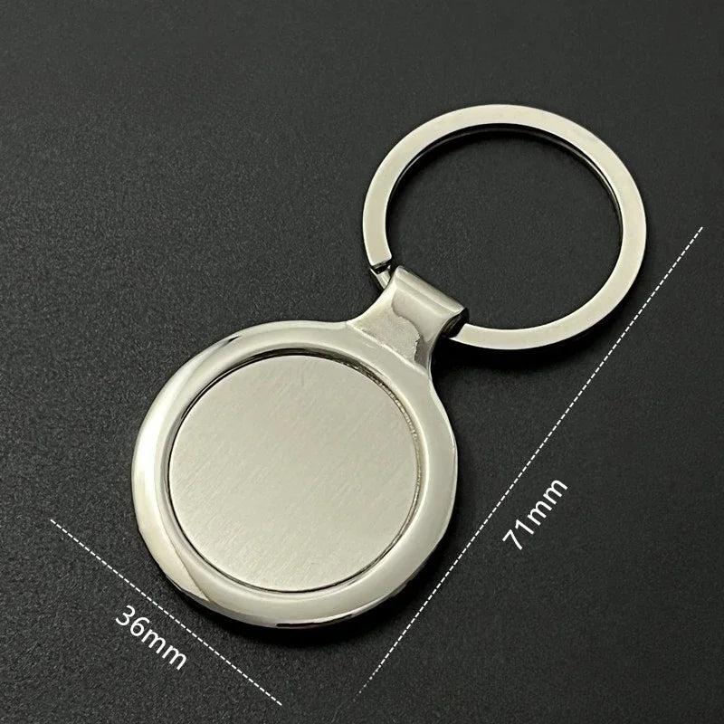 Custom Name Couple Keychain Anniversary Gift for Boyfriend Him Her Stainless Steel Key Ring Laser Engraved Sided Text Keyring