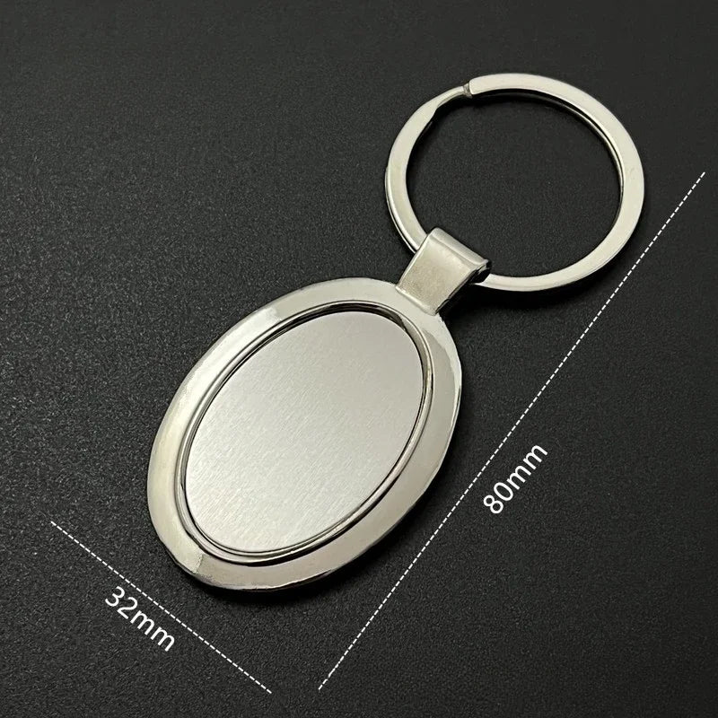 Custom Name Couple Keychain Anniversary Gift for Boyfriend Him Her Stainless Steel Key Ring Laser Engraved Sided Text Keyring