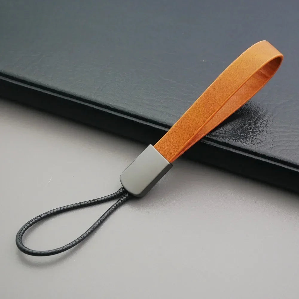 Custom Logo Name Simplicity Keychain Prepare Rope Keyring Car Moto Key Ring Chain Bag Pendant for Fashion Buckl Zinc Alloy Gift