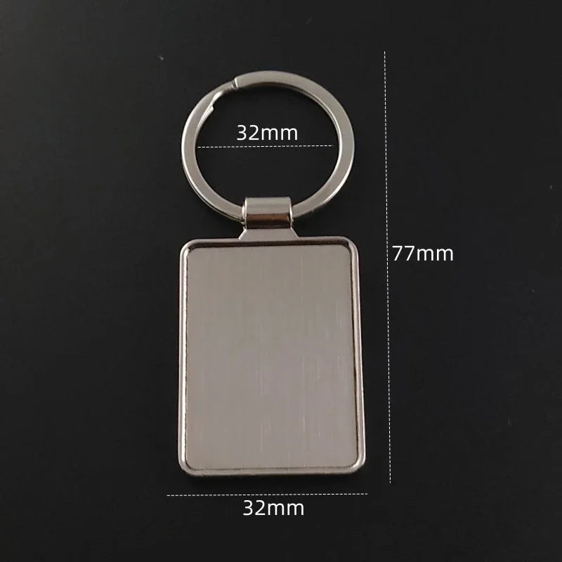 Custom Name Couple Keychain Anniversary Gift for Boyfriend Him Her Stainless Steel Key Ring Laser Engraved Sided Text Keyring