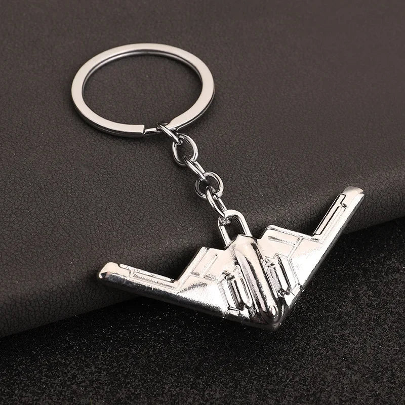 Creative Flight Enthusiast Mini Metal Cute Keychain Aircraft Pendant Key Ring Accessories Personalized Keyring Lover Small Gift
