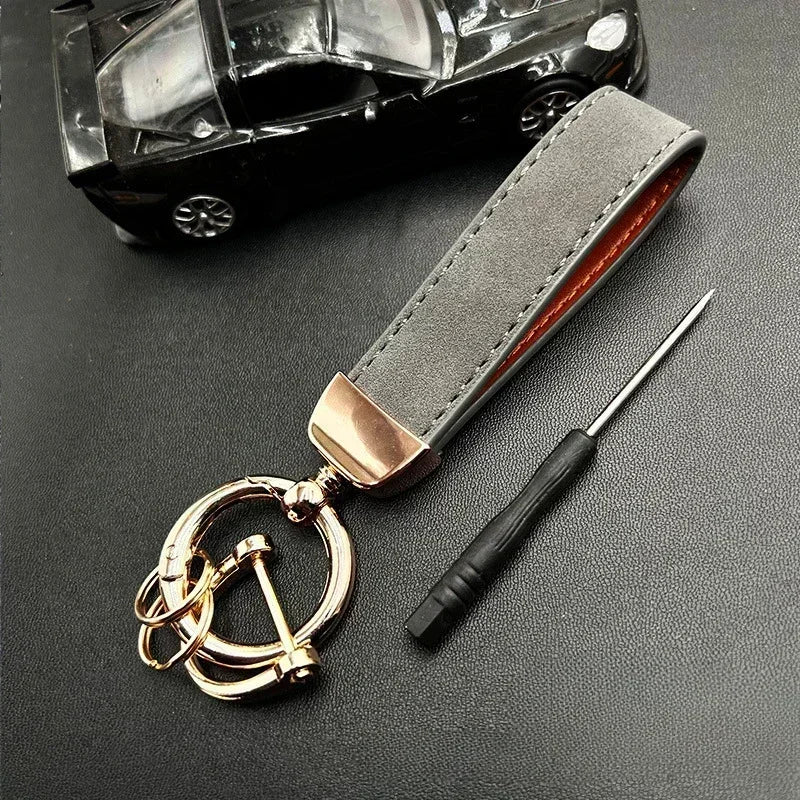 50PCS Custom Name Logo Leather Car Moto Keychain Personalized for Men and Women Keyring Creative Simple Key Chains Ring Gift