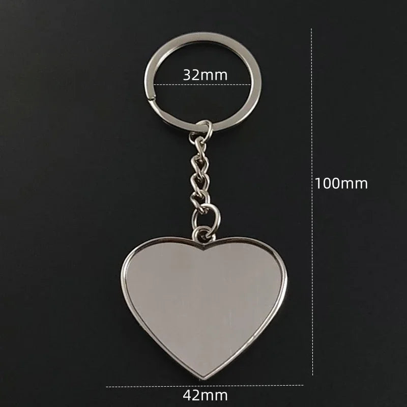 Custom Name Couple Keychain Anniversary Gift for Boyfriend Him Her Stainless Steel Key Ring Laser Engraved Sided Text Keyring