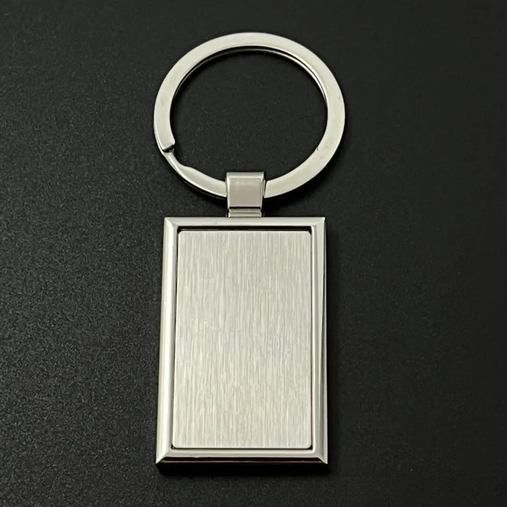Custom Name Couple Keychain Anniversary Gift for Boyfriend Him Her Stainless Steel Key Ring Laser Engraved Sided Text Keyring