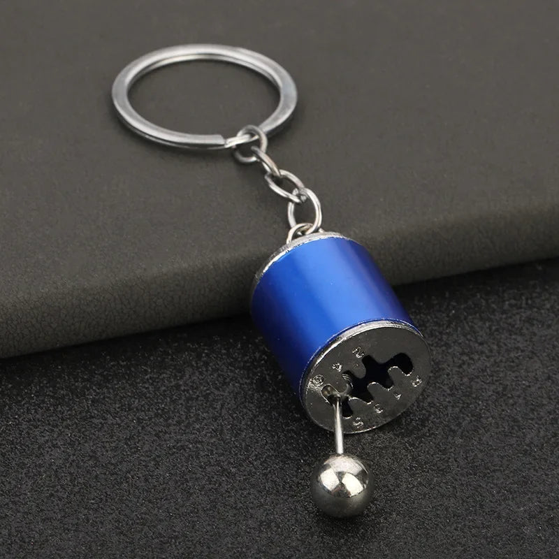 Creative Metal Mini Car Parts Manual Transmission Keychain Auto Enthusiast Keyring Accessories Key Ring Chain for Men Lover Gift