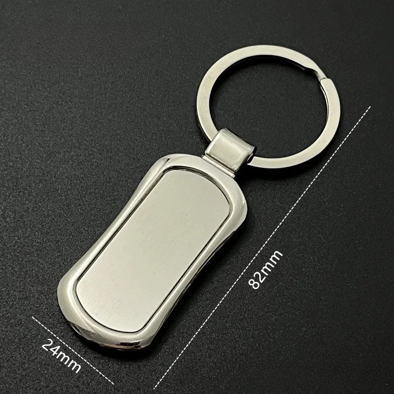 Custom Name Couple Keychain Anniversary Gift for Boyfriend Him Her Stainless Steel Key Ring Laser Engraved Sided Text Keyring