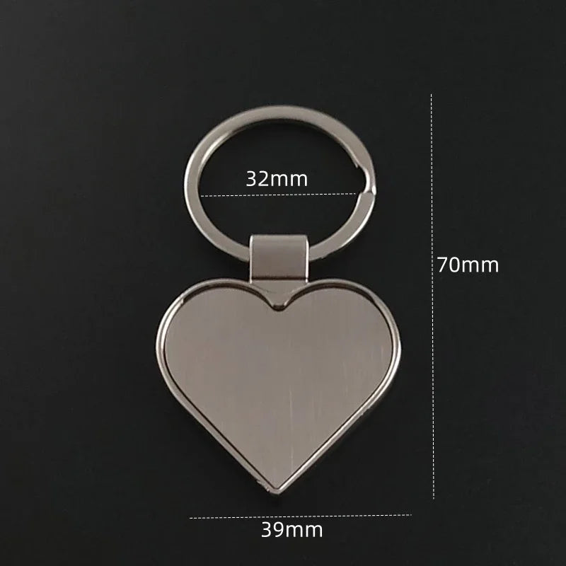 Custom Name Couple Keychain Anniversary Gift for Boyfriend Him Her Stainless Steel Key Ring Laser Engraved Sided Text Keyring