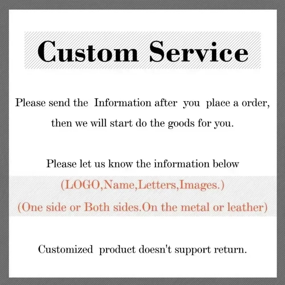 Commercial Affairs Custom Logo Name Keychain Buckle Men Car Moto Genuine Leather Key Ring Chains Men Waist Personalized Gift