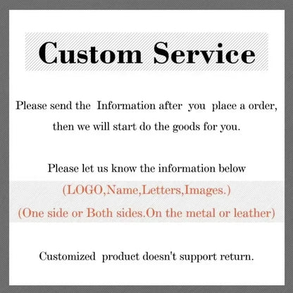 Commercial Affairs Custom Logo Name Keychain Buckle Men Car Moto Genuine Leather Key Ring Chains Men Waist Personalized Gift