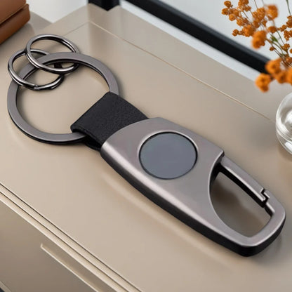 Personalized Luxury Key Chain Ring Retro Matte Finish Black Keychain Creative Waist Hanging Anti Lost Keyring Car Moto Gift