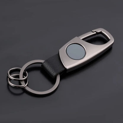 Personalized Luxury Key Chain Ring Retro Matte Finish Black Keychain Creative Waist Hanging Anti Lost Keyring Car Moto Gift