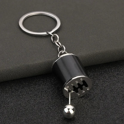 Creative Metal Mini Car Parts Manual Transmission Keychain Auto Enthusiast Keyring Accessories Key Ring Chain for Men Lover Gift