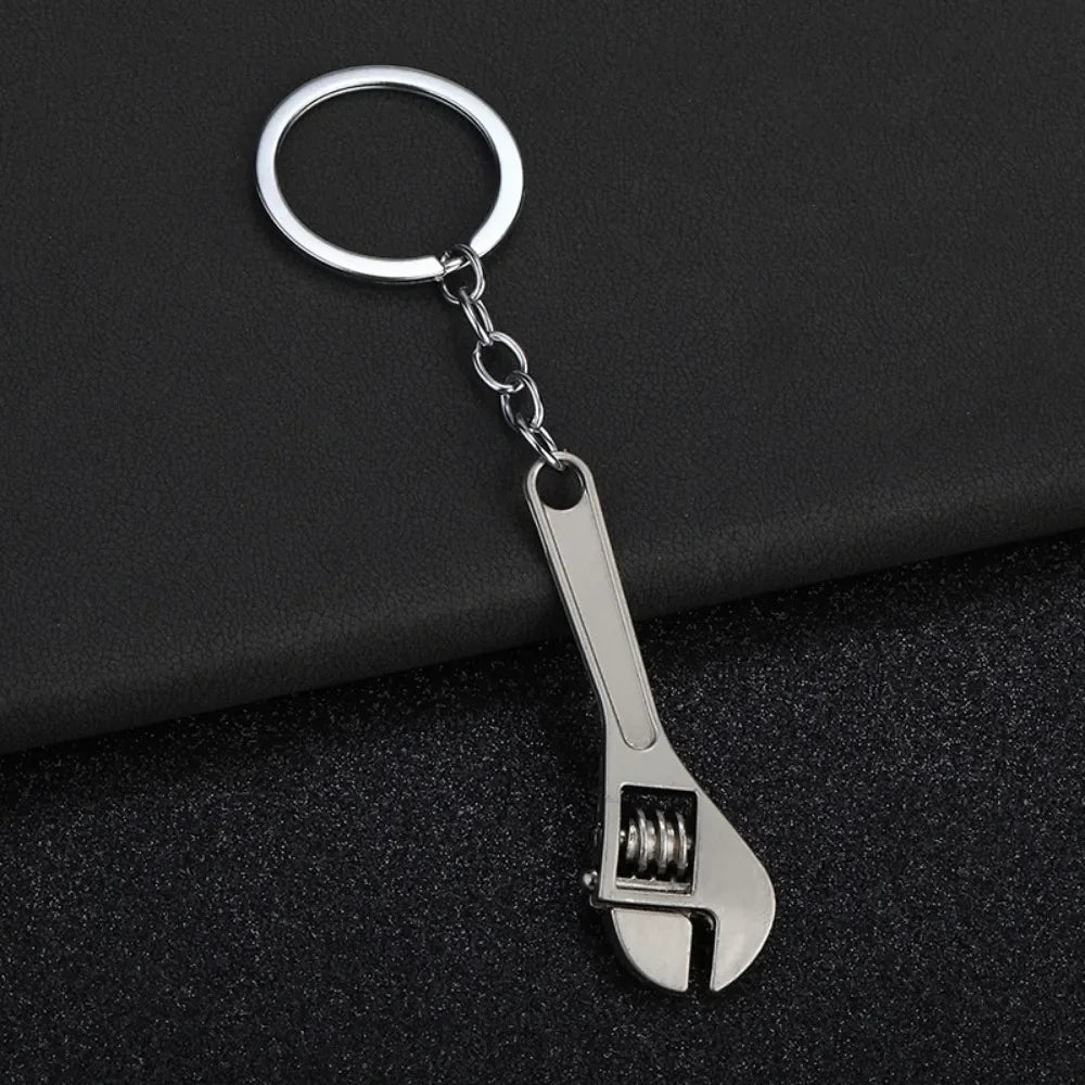 Pretend Play Set Mini Construction Multi Small Tools Metal Keychain Assorted Designs for Creative Play Gift DIY Toy Car Keyring