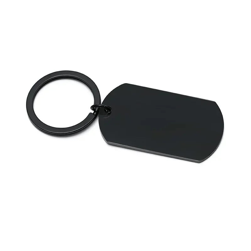 Wholesale 25PCS Customized LOGO Name Keychain Laser Carving Pendant Motorcycle Car Keyring Key Ring Chain Gift