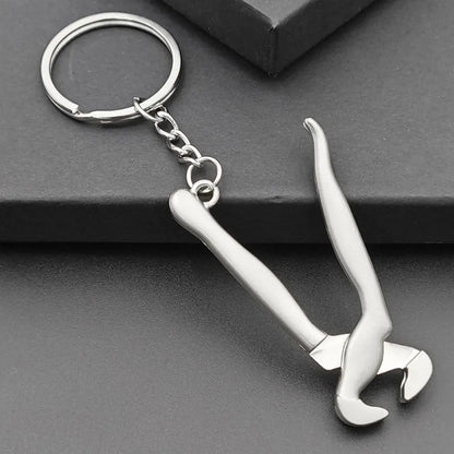 Pretend Play Set DIY Tools Keychain Combination Portable Mini Utility Keyring Multi Outdoor Small Key Chain Ring Wrench Gift