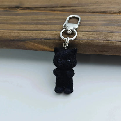 Originality Simulation Animal Hobby Cat Keychain Pendant Backpack Keyring Cartoon Cute Doll for Girl Key Ring Chain Gift