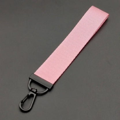 Custom Logo Text Name Creative Keychain for Men and Women Pure Fabric Key Chain Bag Pendant Streamer Personalize Keyring Gift