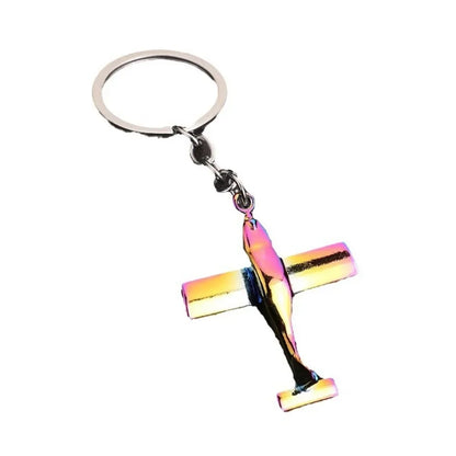 Creative Flight Enthusiast Mini Metal Cute Keychain Aircraft Pendant Key Ring Accessories Personalized Keyring Lover Small Gift