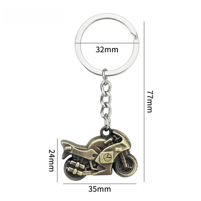 Originality Motorcycle Hobby Metal Stainless Steel Keychain Moto 3D Simulation Keyring Pendant Backpack Key Ring Chain Gift