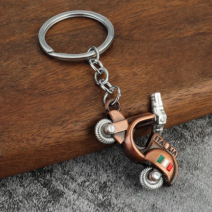 Electric Vehicle Creative Keychain Small Metal Moto Personalized Keyring Electric Motorcycle Car Key Chain Ring Gift