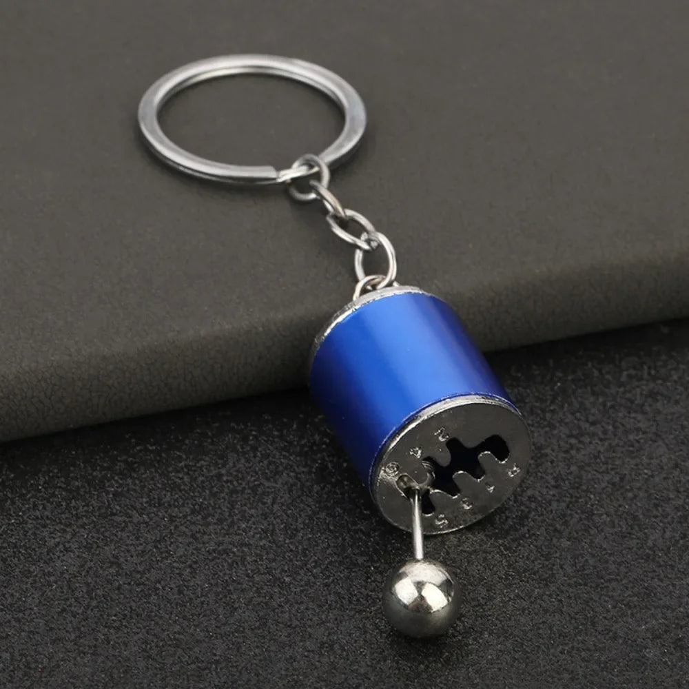 Creative Metal Mini Car Parts Manual Transmission Keychain Auto Enthusiast Keyring Accessories Key Ring Chain for Men Lover Gift