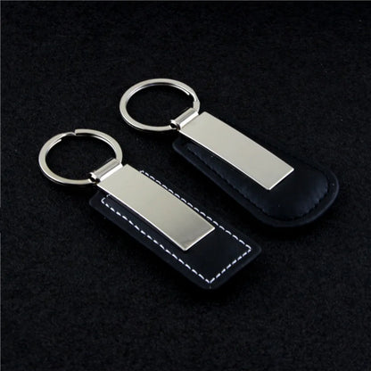 Custom LOGO Name Metal Leather Keychain Car Moto Keyring Motorcycle Pendant Key Chain Ring Gift