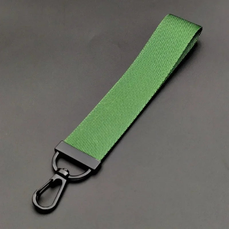 Custom Logo Text Name Creative Keychain for Men and Women Pure Fabric Key Chain Bag Pendant Streamer Personalize Keyring Gift