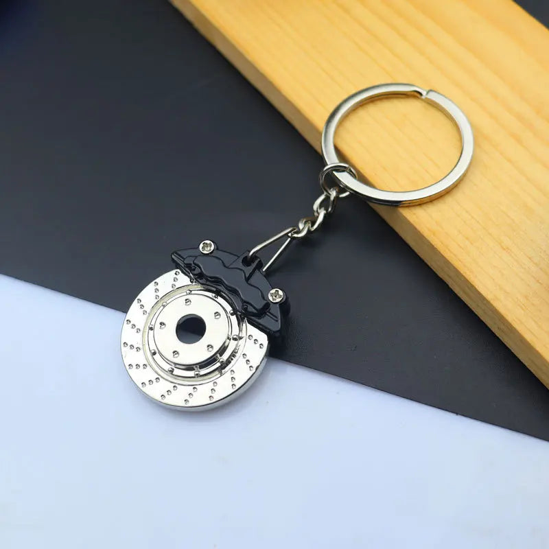 Creative Metal Mini Auto Parts Car Wheel Keychain Auto Enthusiast Keyring Accessories Key Ring Chain for Men Woman Lover Gift