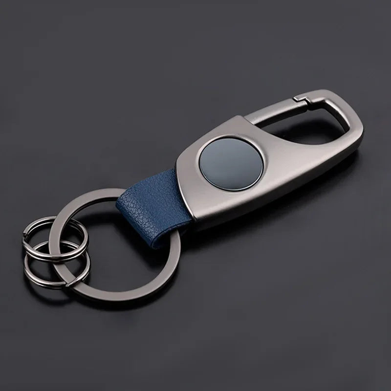 Personalized Luxury Key Chain Ring Retro Matte Finish Black Keychain Creative Waist Hanging Anti Lost Keyring Car Moto Gift