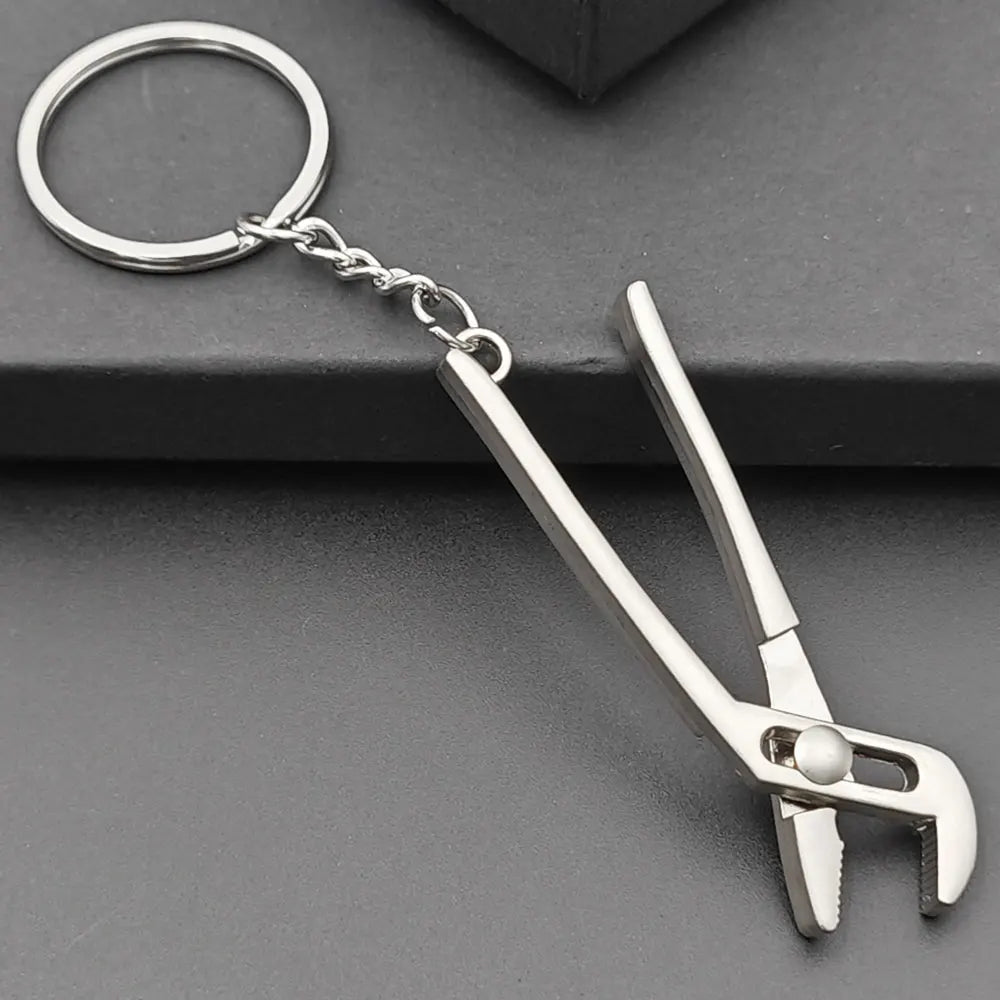 Pretend Play Set DIY Tools Keychain Combination Portable Mini Utility Keyring Multi Outdoor Small Key Chain Ring Wrench Gift