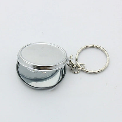 Custom  LOGO Name Metal Stainless Steel Mirror Keychain Love Core Heart Keyring for Woman Pendant Key Ring Chain Gift