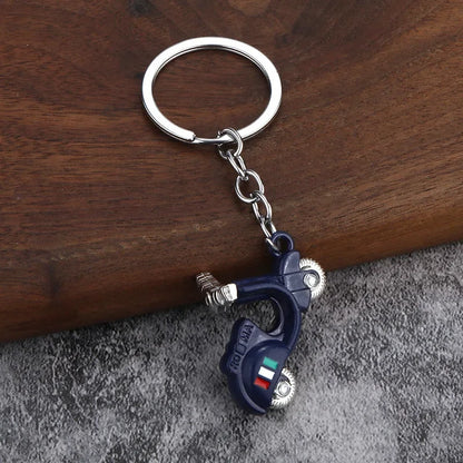 Electric Vehicle Creative Keychain Small Metal Moto Personalized Keyring Electric Motorcycle Car Key Chain Ring Gift