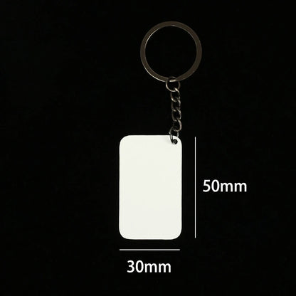 Creative Keychain Custom Logo Name Laser Engraving Metal Pendant Car Moto Key Chain Ring Characters Keyring Gift