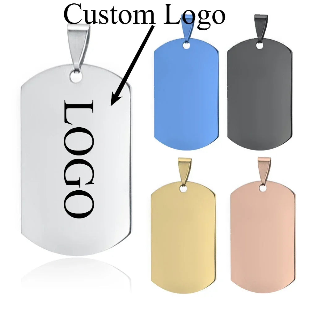 Customized LOGO Name Thickening Stainless Steel Keychain Pendant Motorcycle Car Keyring for Men and Women Key Ring Chain Gift