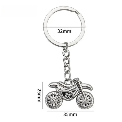 Originality Motorcycle Hobby Metal Stainless Steel Keychain Moto 3D Simulation Keyring Pendant Backpack Key Ring Chain Gift